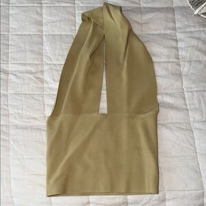 WeWoreWhat Tan Halter Top